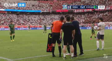 谭凯元小角度破门，卢卡斯伤退，陕西半场1-0领先浙江